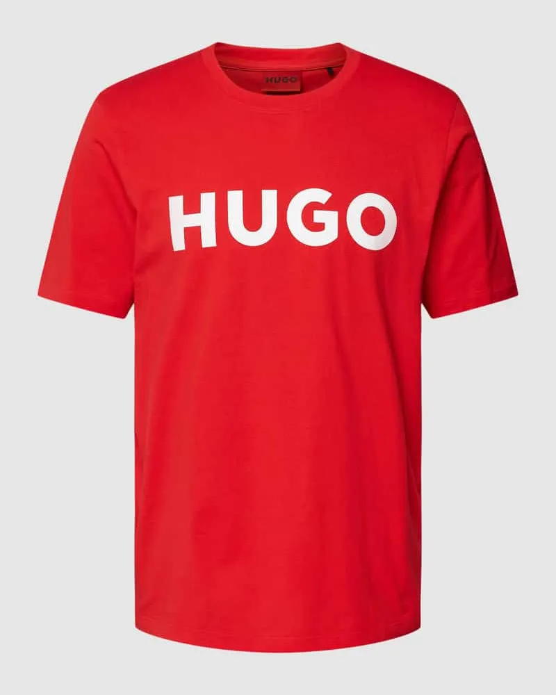 HUGO BOSS T-Shirt mit Label-Schriftzug Modell 'DULIVIO 