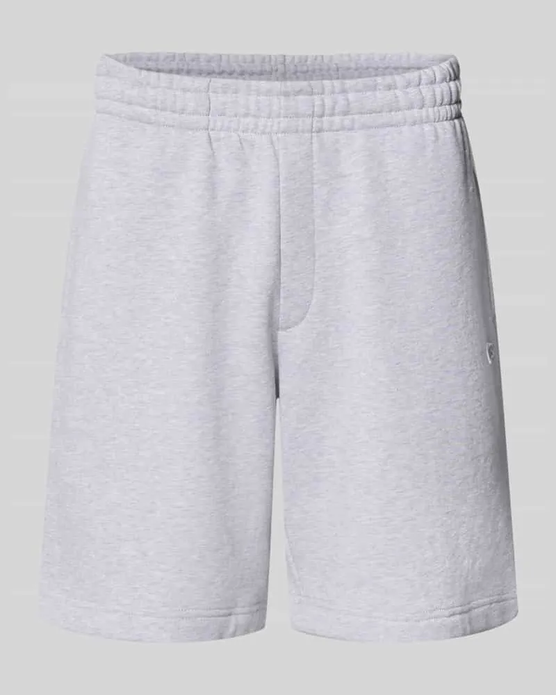 Lacoste Relaxed Fit Sweatshorts aus Baumwoll-Mix Hellgrau