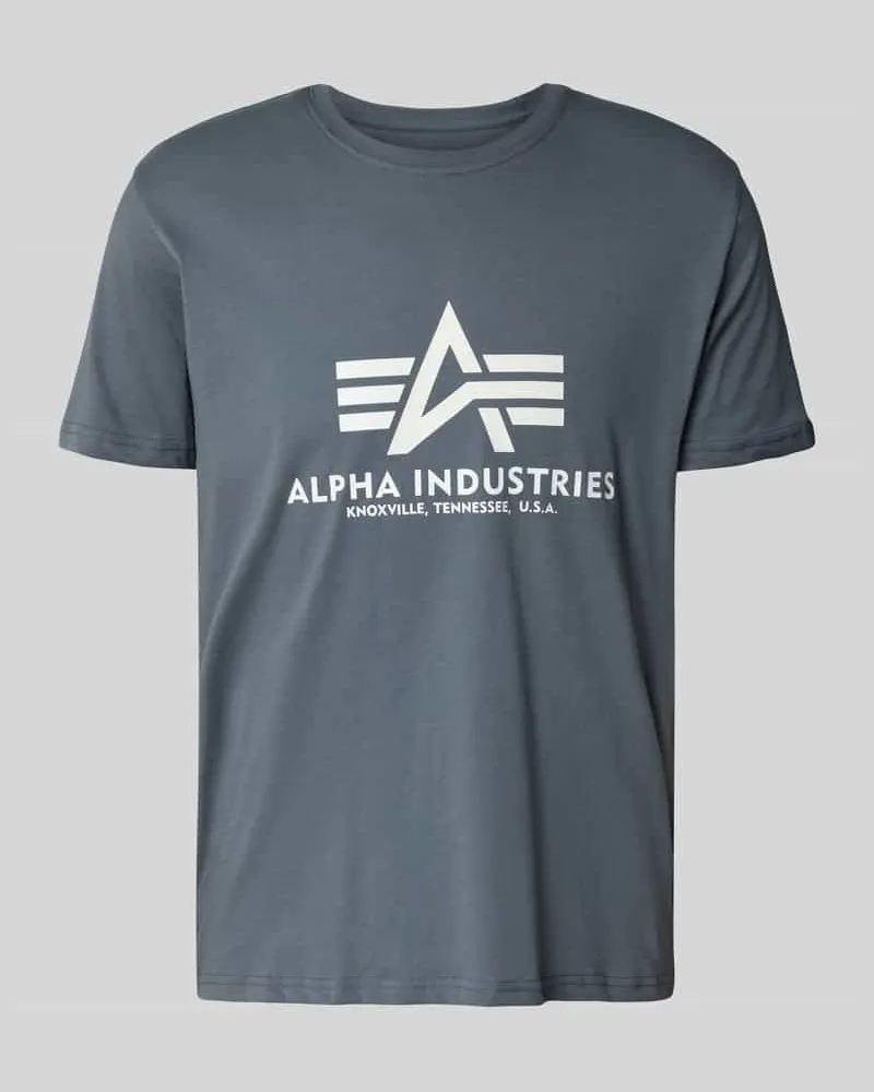Alpha Industries T-Shirt mit Label-Print 