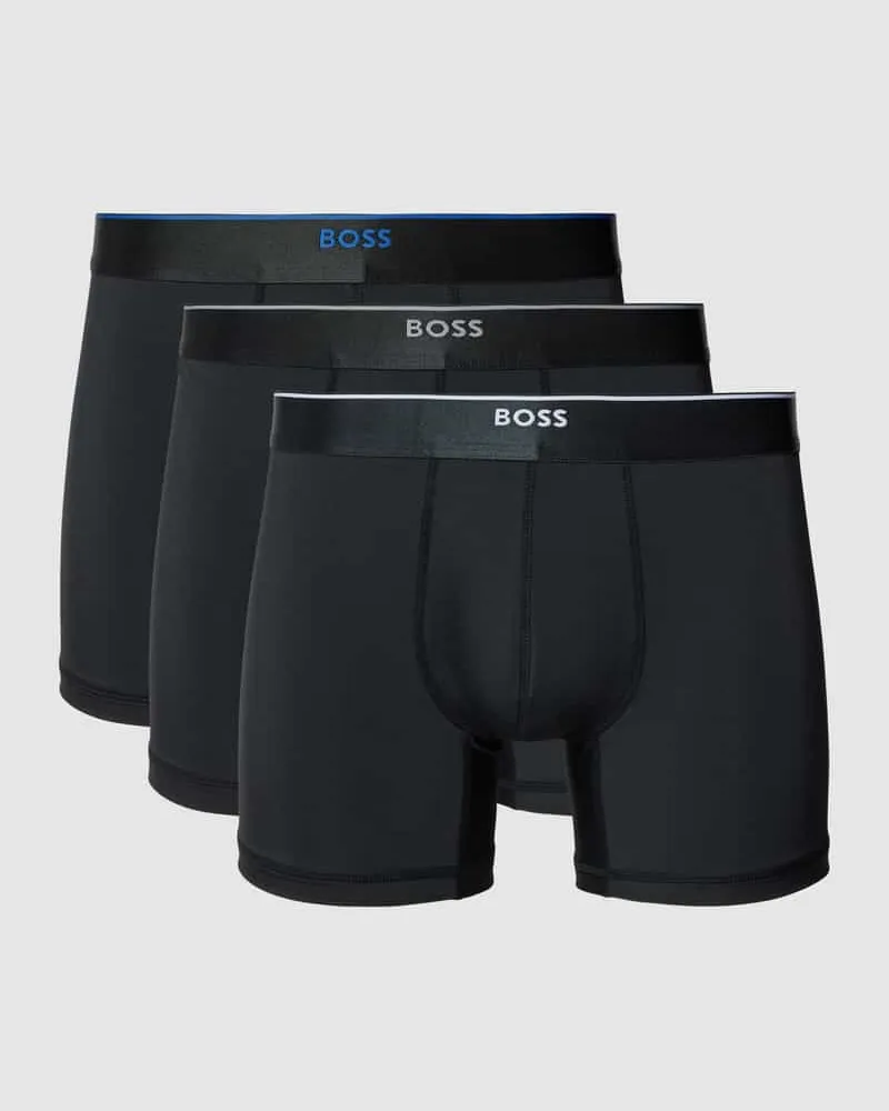 HUGO BOSS Trunks mit Logo-Bund Modell 'Boxer Black