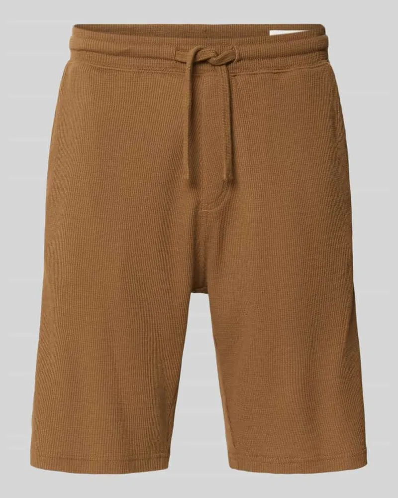S.Oliver Relaxed Fit Sweatshorts aus Baumwoll-Mix Schoko
