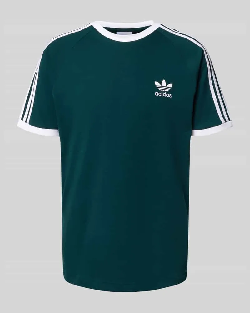 adidas T-Shirt mit Label-Stitching und Rundhalsausschnitt 