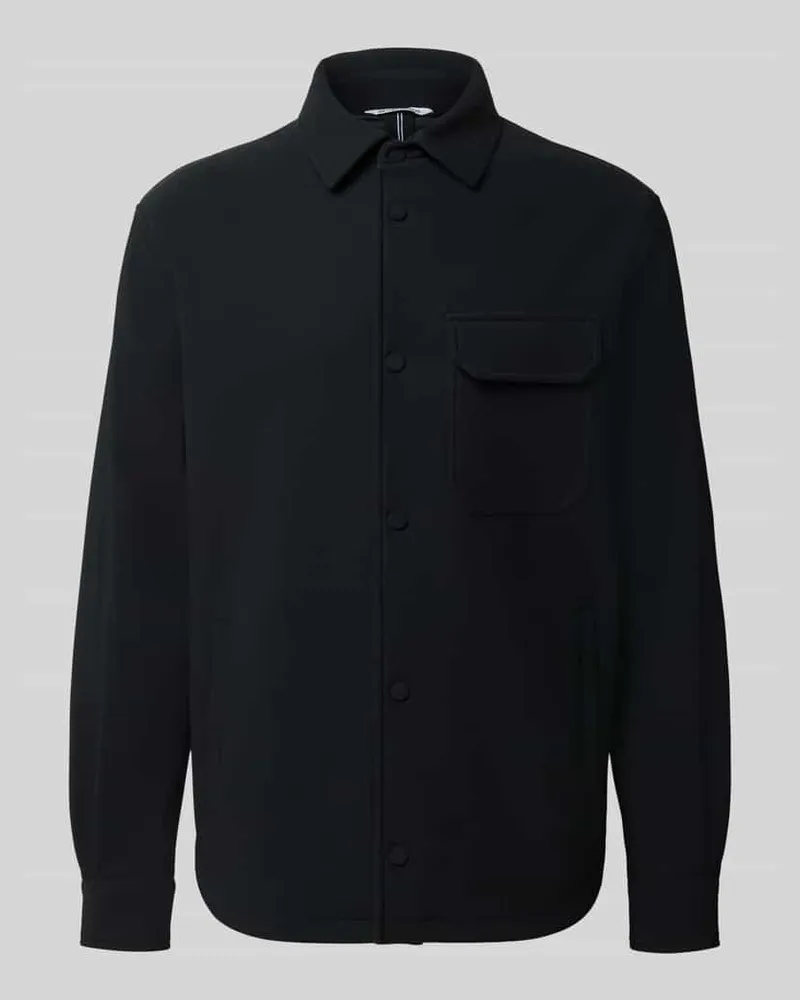 Antony Morato Regular Fit Overshirt mit Brusttasche und Label-Detail Black