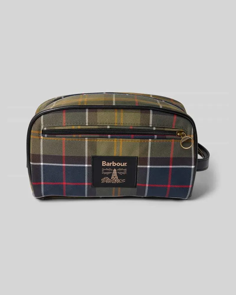 Barbour Kulturbeutel mit Tartan-Muster 
