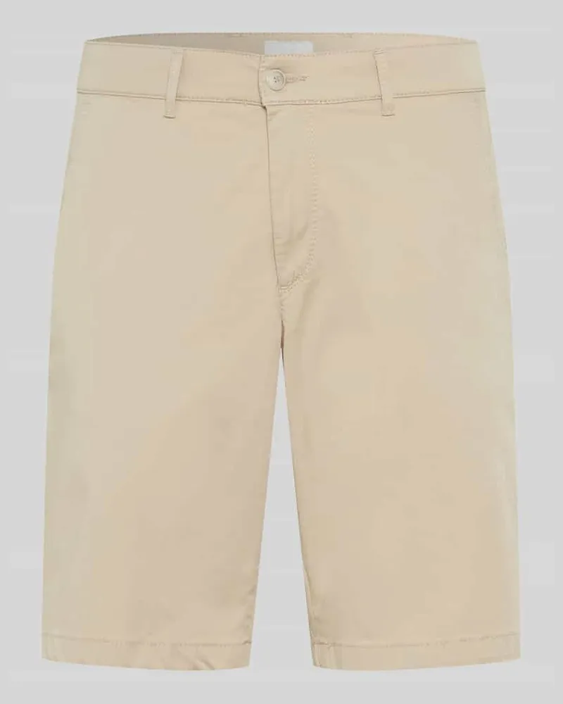 Brax Regular Fit Chinoshorts aus Baumwoll-Mix Beige
