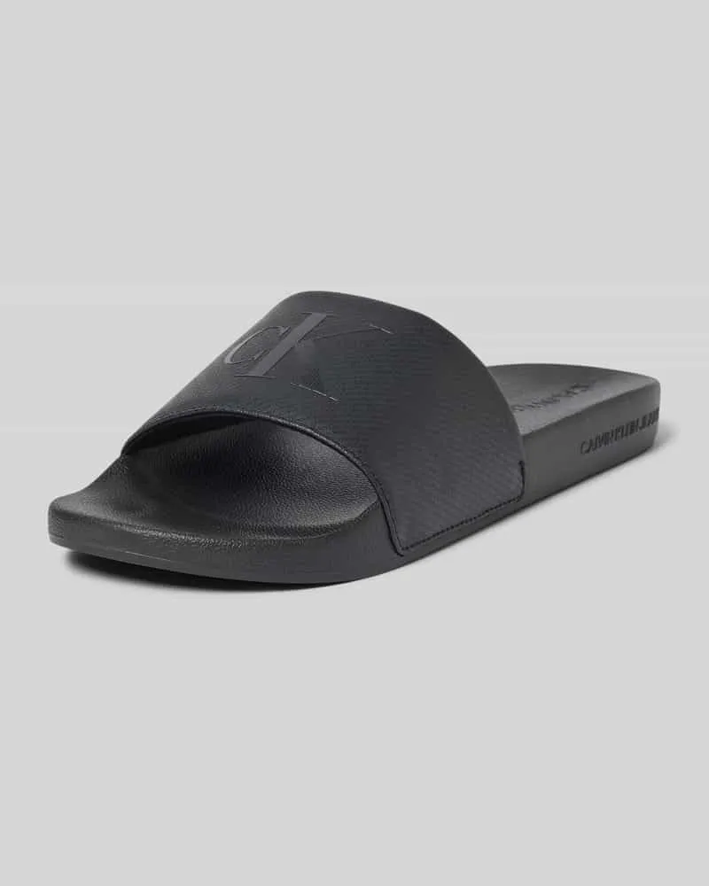 Calvin Klein Slides mit Label-Print 