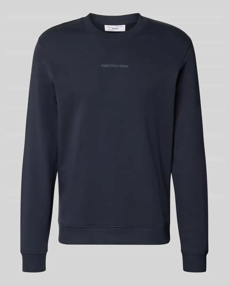 Marc O'Polo Regular Fit Sweatshirt aus reiner Baumwolle Marine