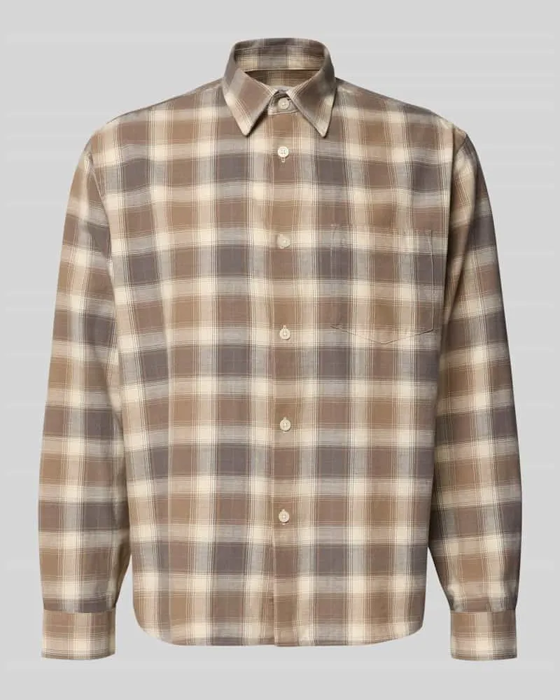 Selected Homme Regular Fit Freizeithemd aus reiner Baumwolle Modell 'CTMENZO Schoko