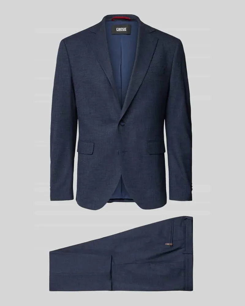 cinque Regular Fit Anzug aus Viskose-Mix Modell 'Dalotti Marine
