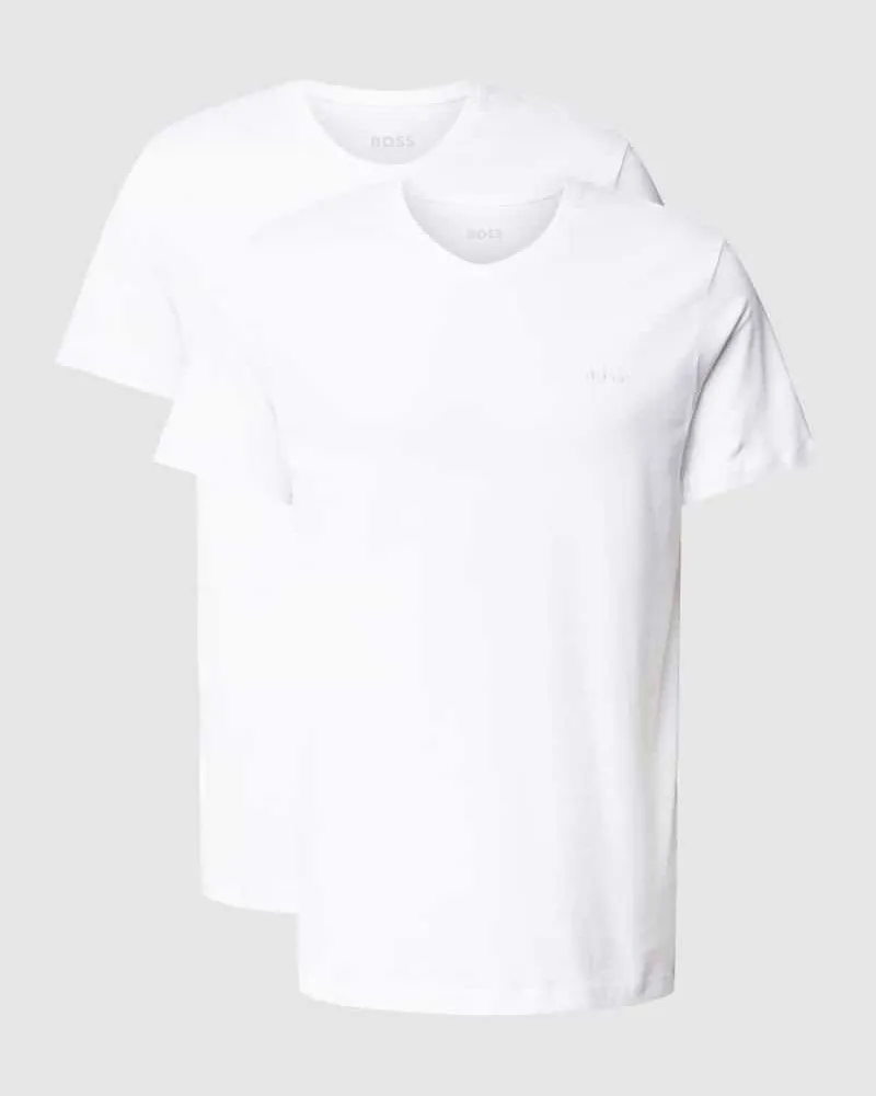 HUGO BOSS T-Shirt mit V-Ausschnitt im 2er-Pack Modell 'ComfortS 