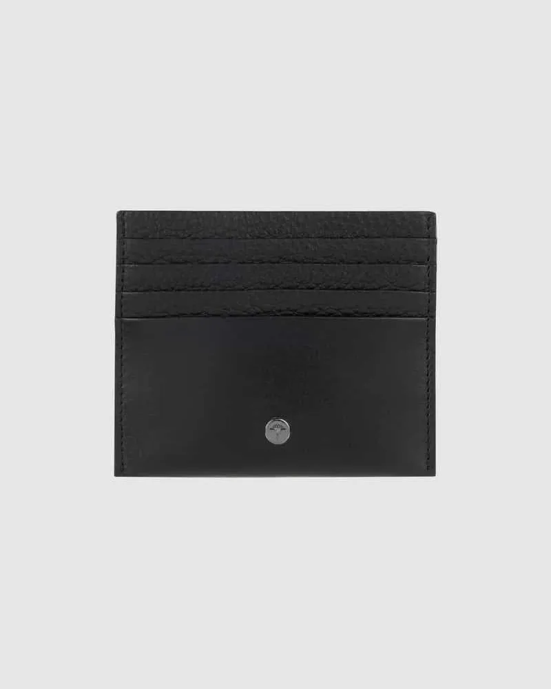 JOOP! Kartenetui aus Leder Black