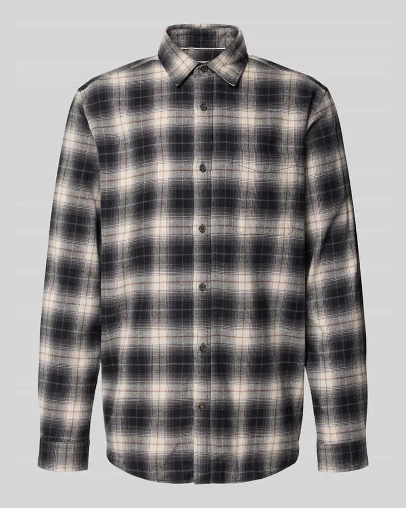 Jack & Jones Regular Fit Freizeithemd mit Kentkragen Modell 'JAMES Blau
