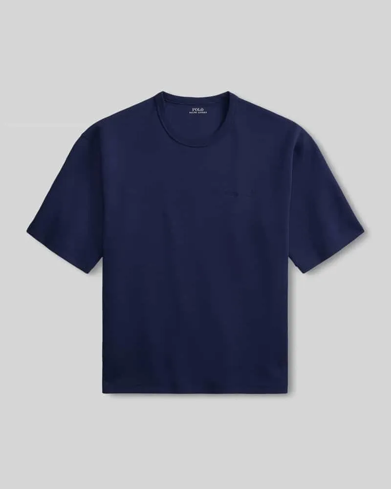 Ralph Lauren Loose Fit T-Shirt aus Baumwoll-Mix Marine