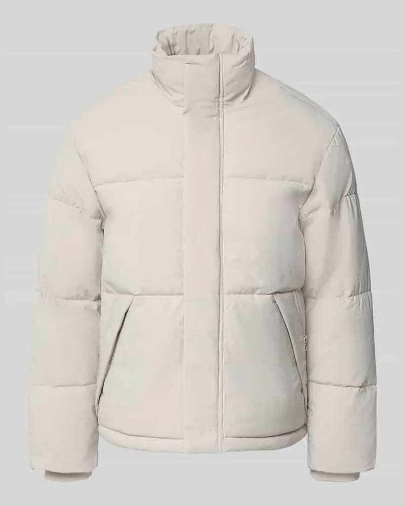 Jack & Jones Steppjacke mit verdecktem Reißverschluss Modell 'SOHO Offwhite
