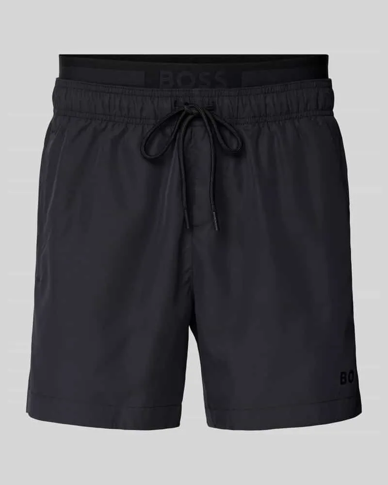 HUGO BOSS Badehose mit elastischem Logo-Bund Modell 'AMUR 