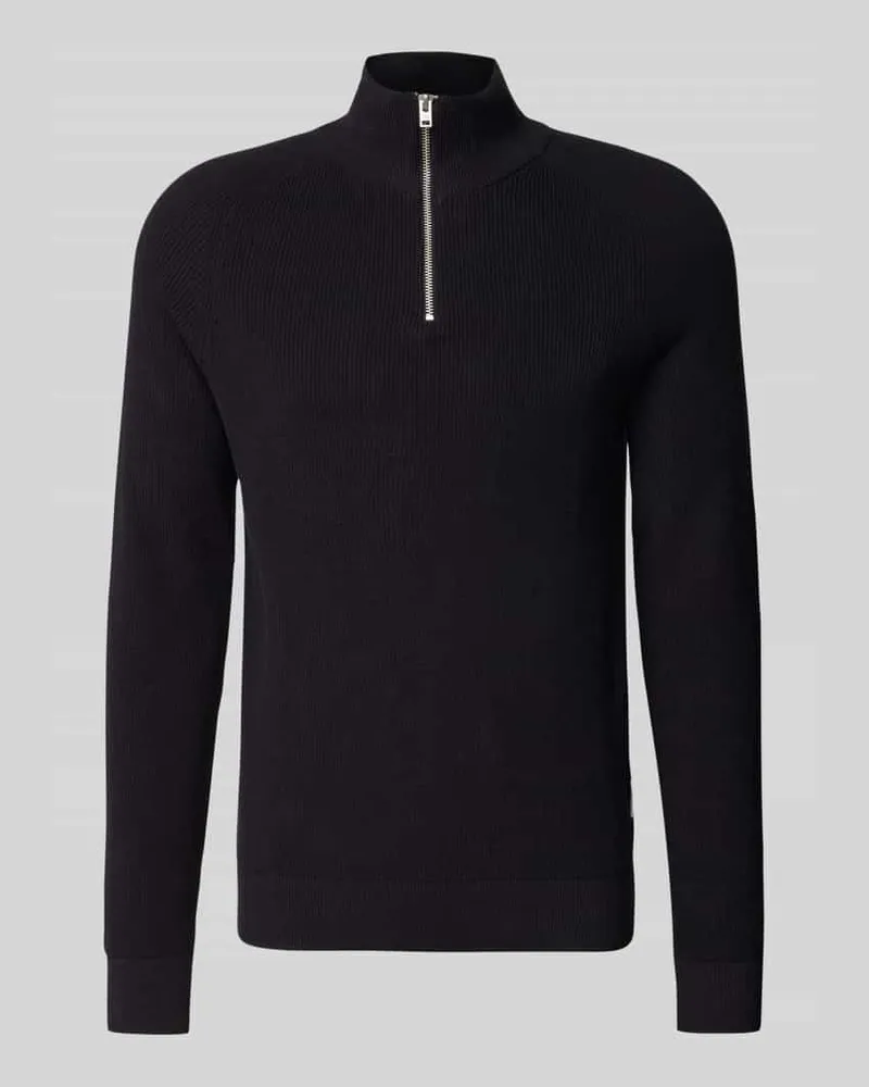 Casual Friday Strickpullover mit Stehkragen Modell 'HARRY 