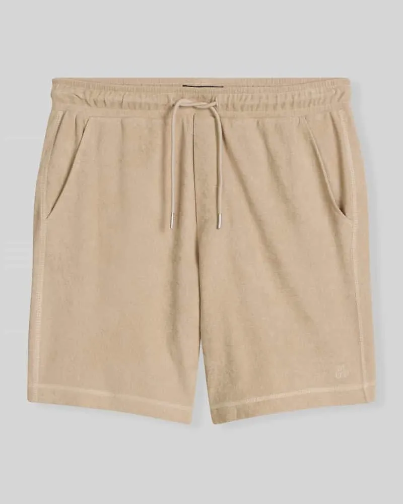 Marc O'Polo Regular Fit Sweatshorts aus reinem Baumwoll-Frottee Beige