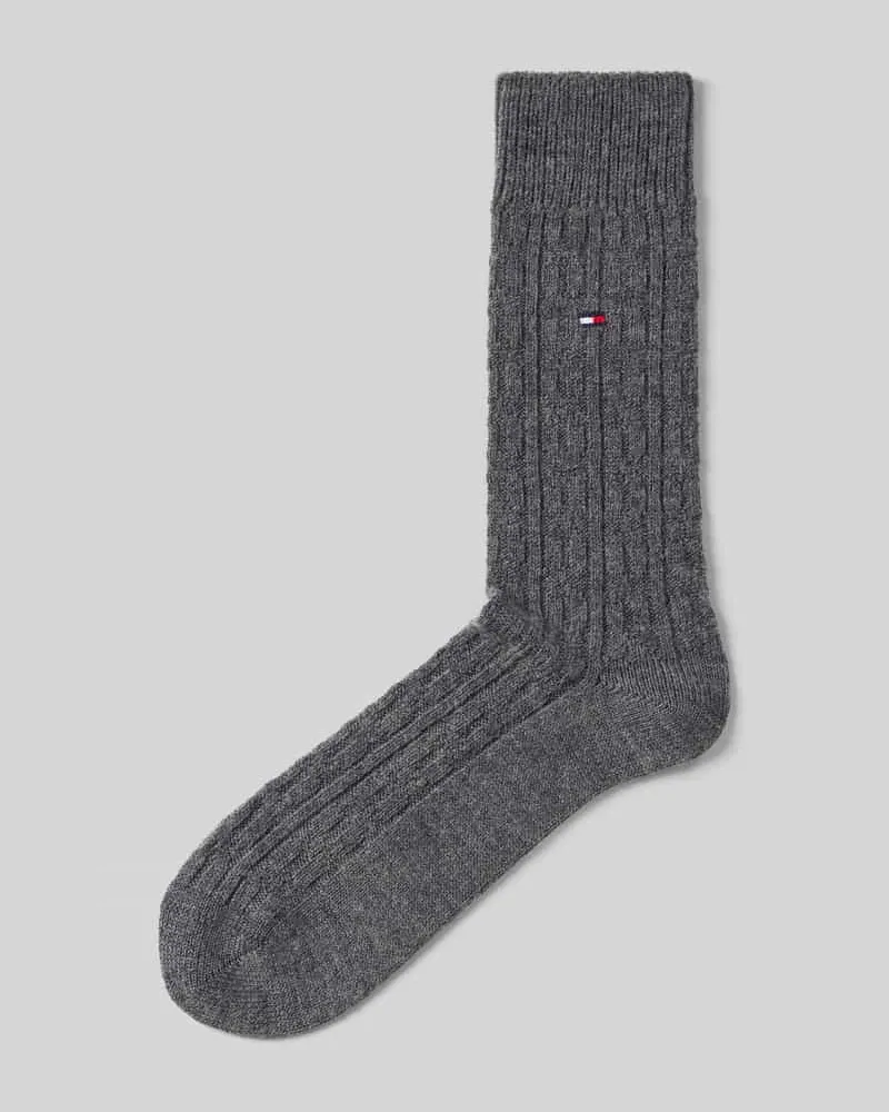 Tommy Hilfiger Socken aus Baumwoll-Mix Dunkelgrau