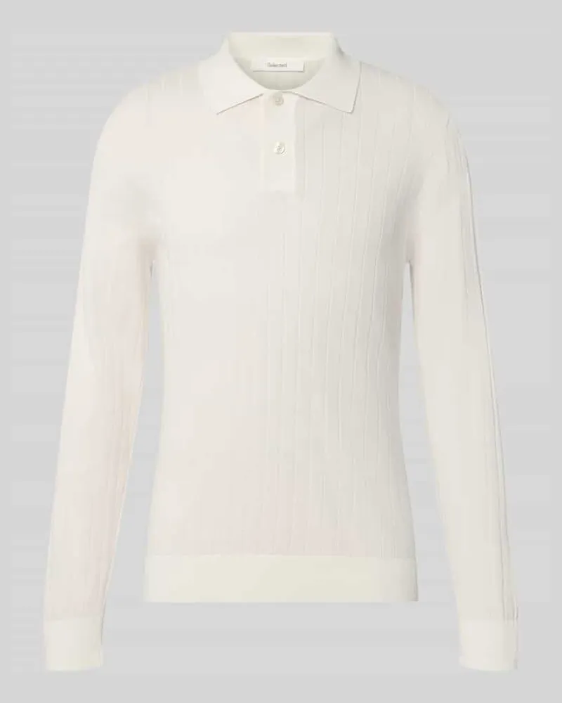 Selected Regular Fit Poloshirt aus reiner Baumwolle Modell 'TORINO Offwhite