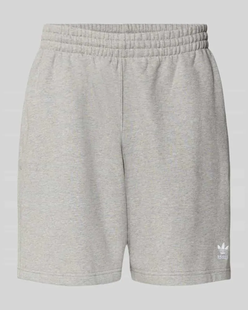 adidas Regular Fit Sweatpants mit Logo-Stitching Mittelgrau