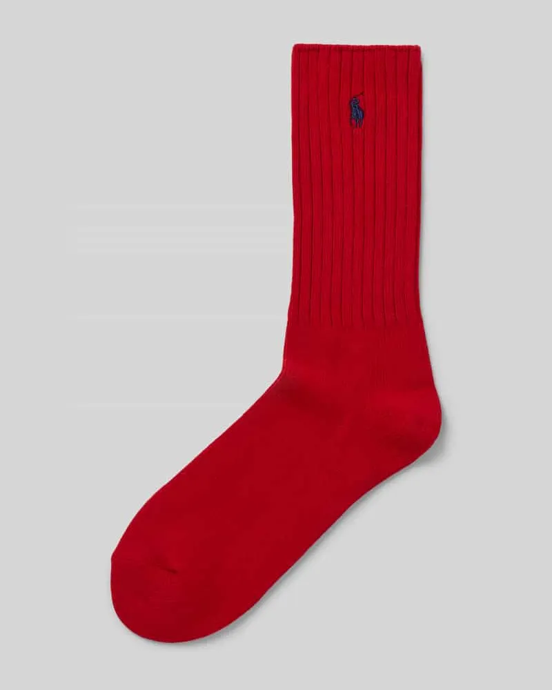 Ralph Lauren Socken mit Label-Stitching Modell 'CREW SOCK Rot