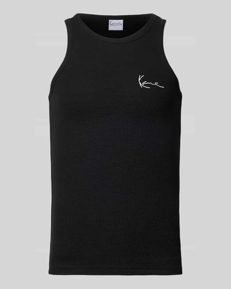 Karl Kani Tanktop mit Label-Stitching Black