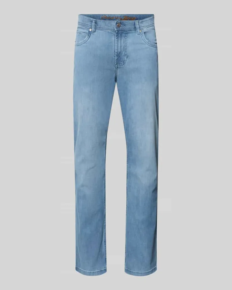 Christian Berg Jeans mit 5-Pocket-Design Hellblau