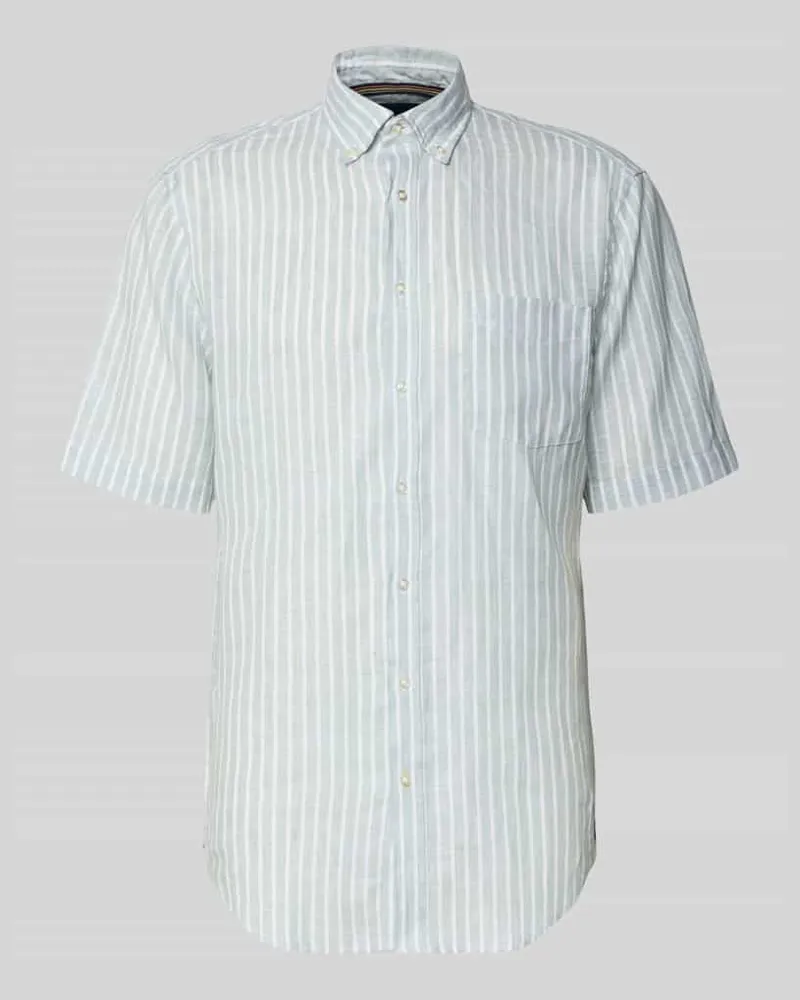 Christian Berg Regular Fit Freizeithemd aus Leinen Schilf