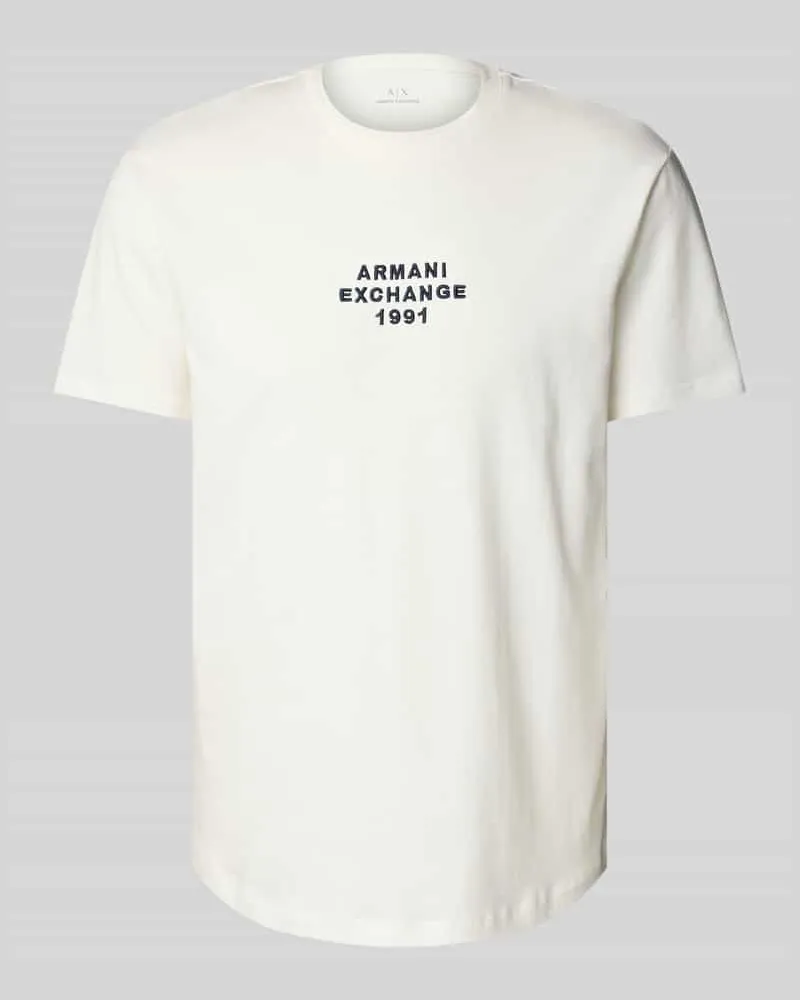 Armani Exchange Regular Fit T-Shirt aus reiner Baumwolle 