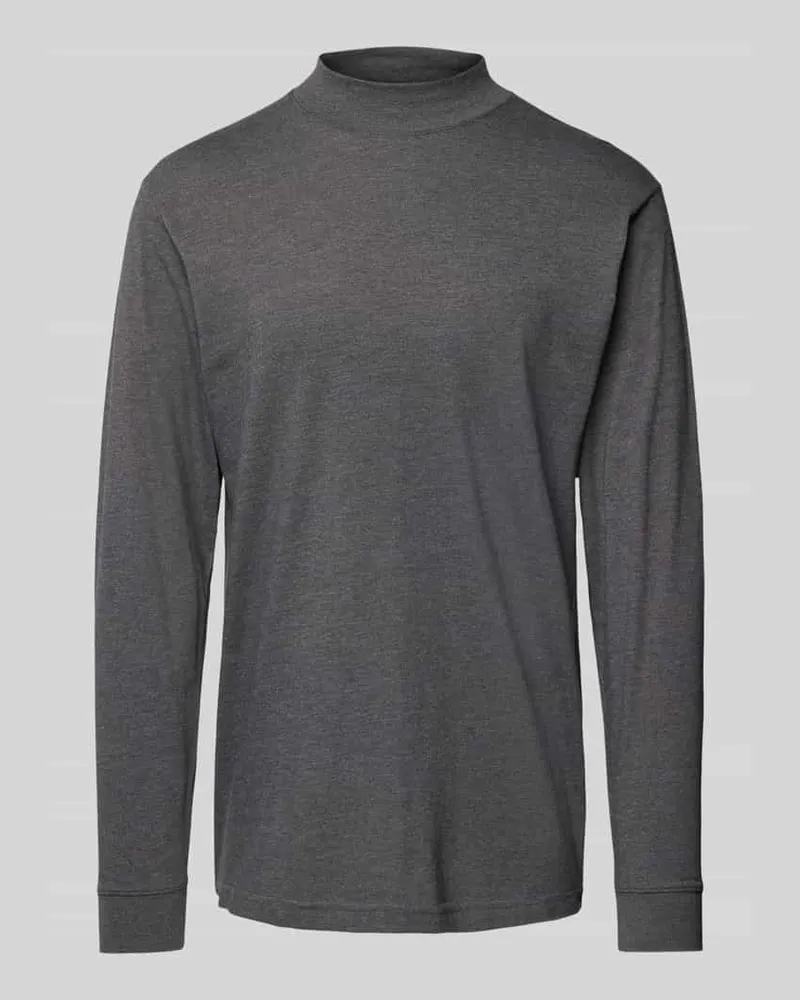 Ragman Longsleeve mit gerippten Abschlüssen 