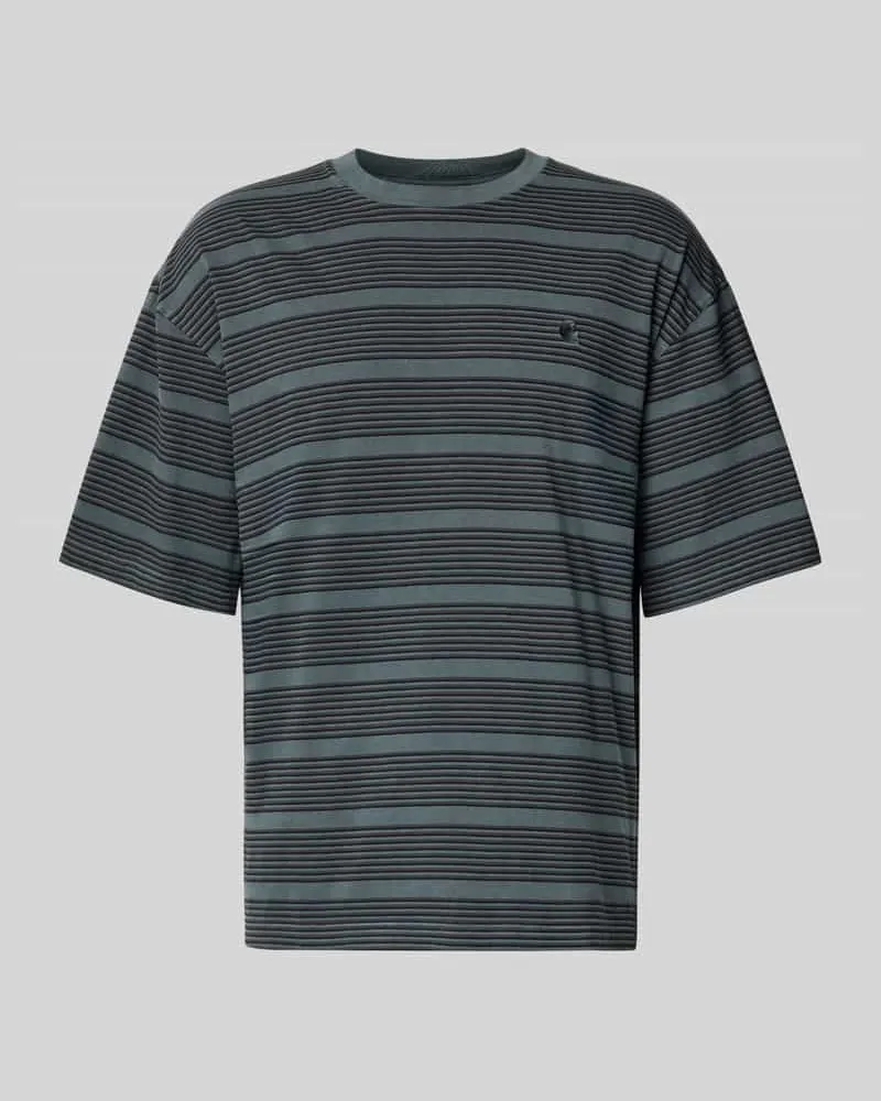 Carhartt WIP Relaxed Fit T-Shirt mit Label-Stitching Modell 'HANSON Dunkelgruen