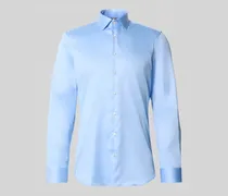 Super Slim Fit Businesshemd mit Kentkragen