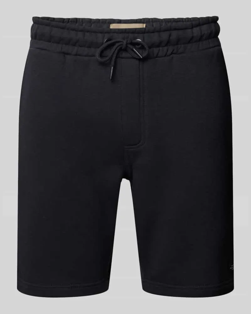 Blend Regular Fit Sweatshorts mit Label-Patch 