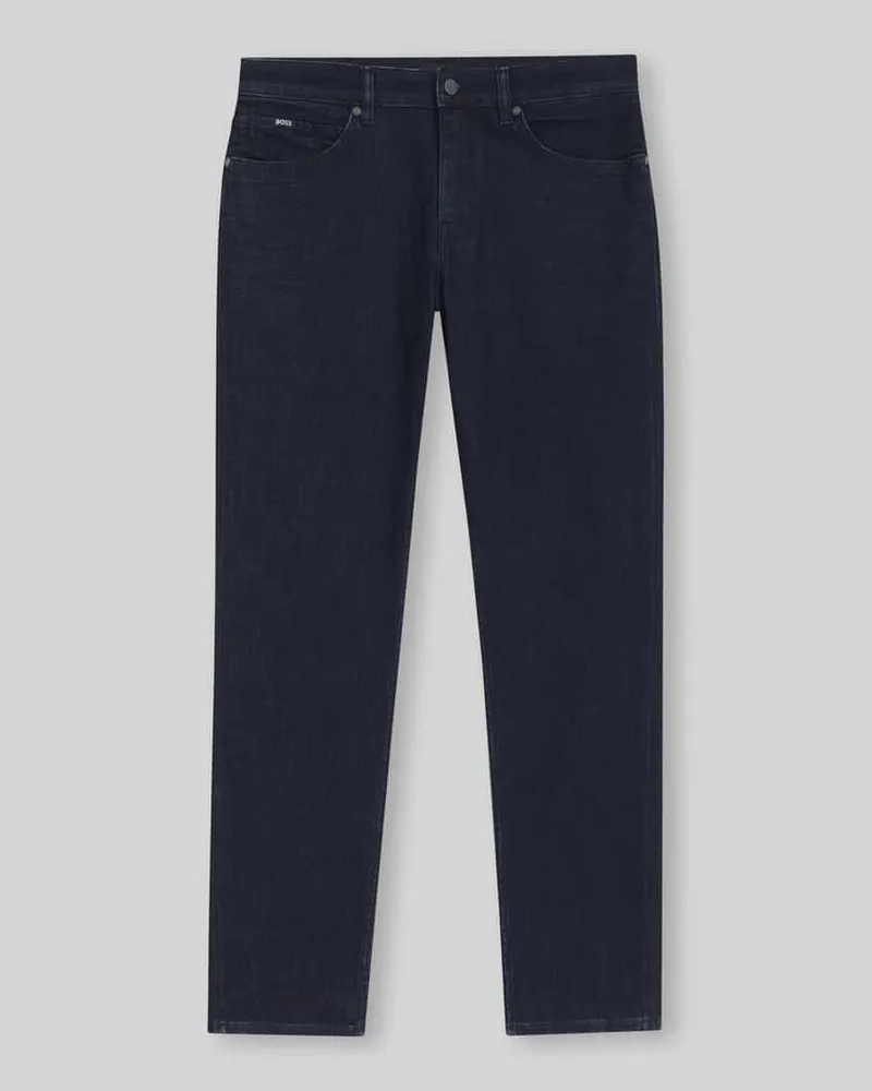 HUGO BOSS Slim Fit Jeans aus Baumwoll-Mix Modell 'P-RE.MAINE Dunkelblau