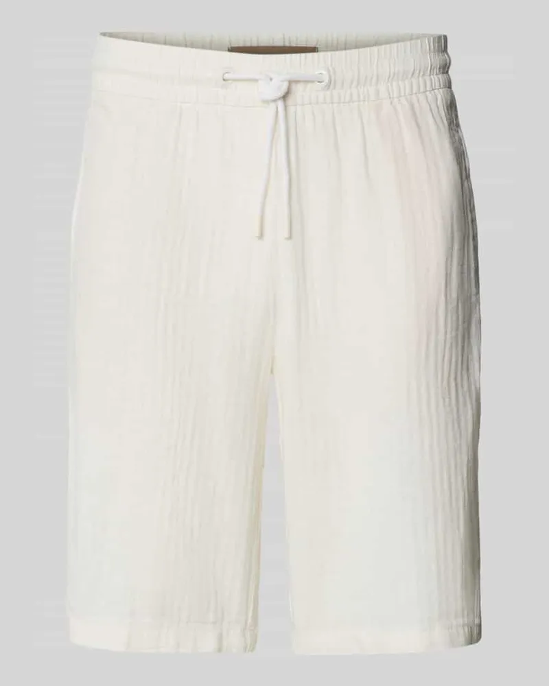 Blend Regular Fit Leinenshorts mit Tunnelzug Modell 'MORGAN 