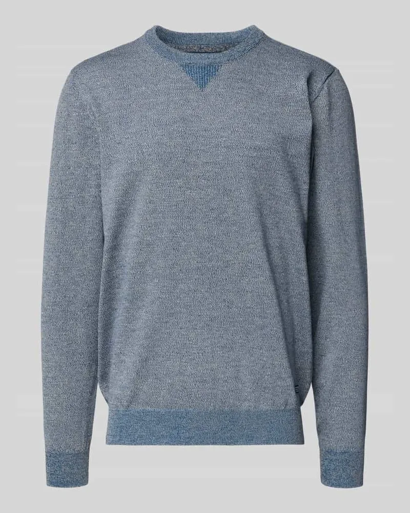 Blend Strickpullover mit Rundhalsausschnitt Modell 'Bruton Marine