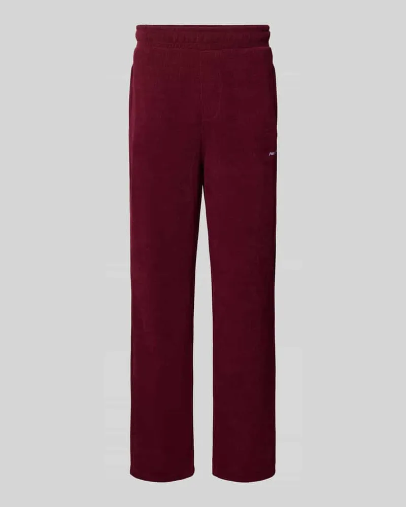 PEGADOR Wide Fit Sweatpants mit Label-Detail Modell 'Mezzano Bordeaux