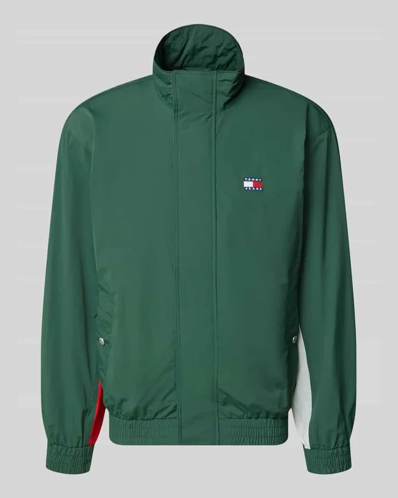 Tommy Hilfiger Regular Fit Blouson mit Logo-Stitching Gruen