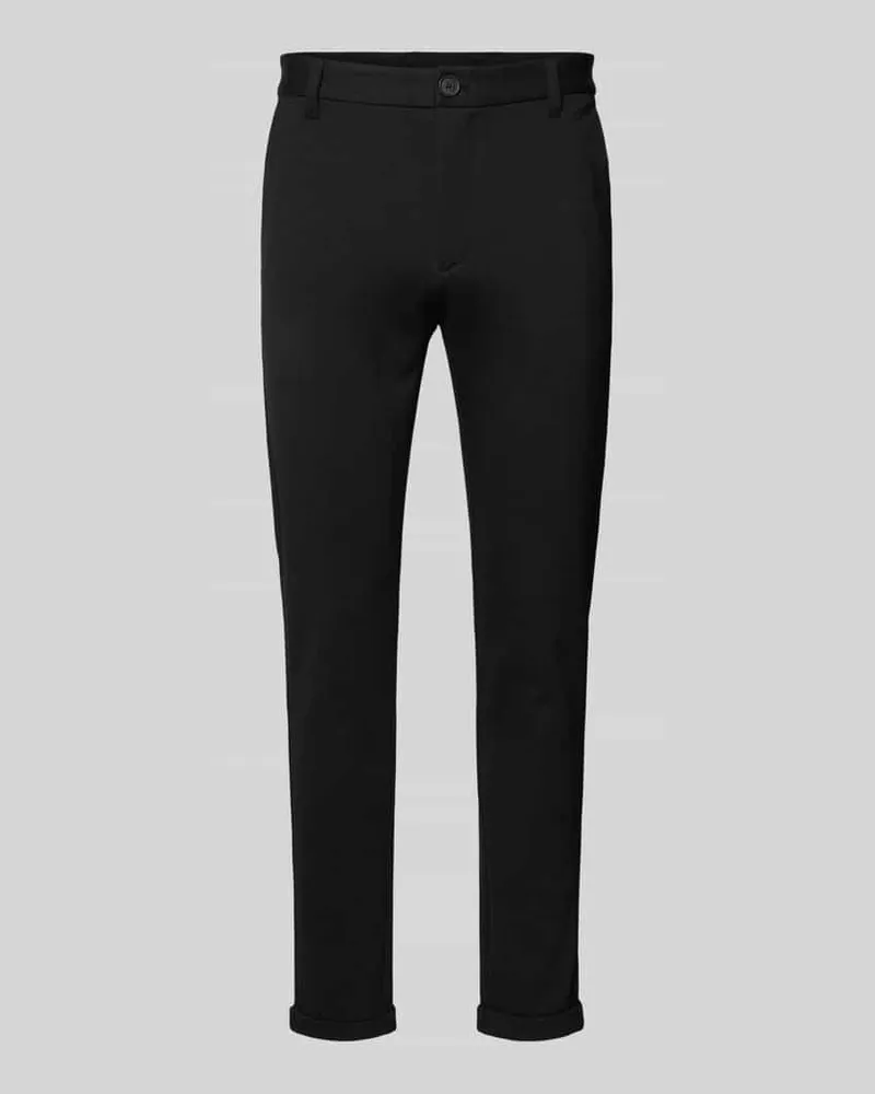 Lindbergh Slim Fit Stoffhose mit verkürztem Schnitt 