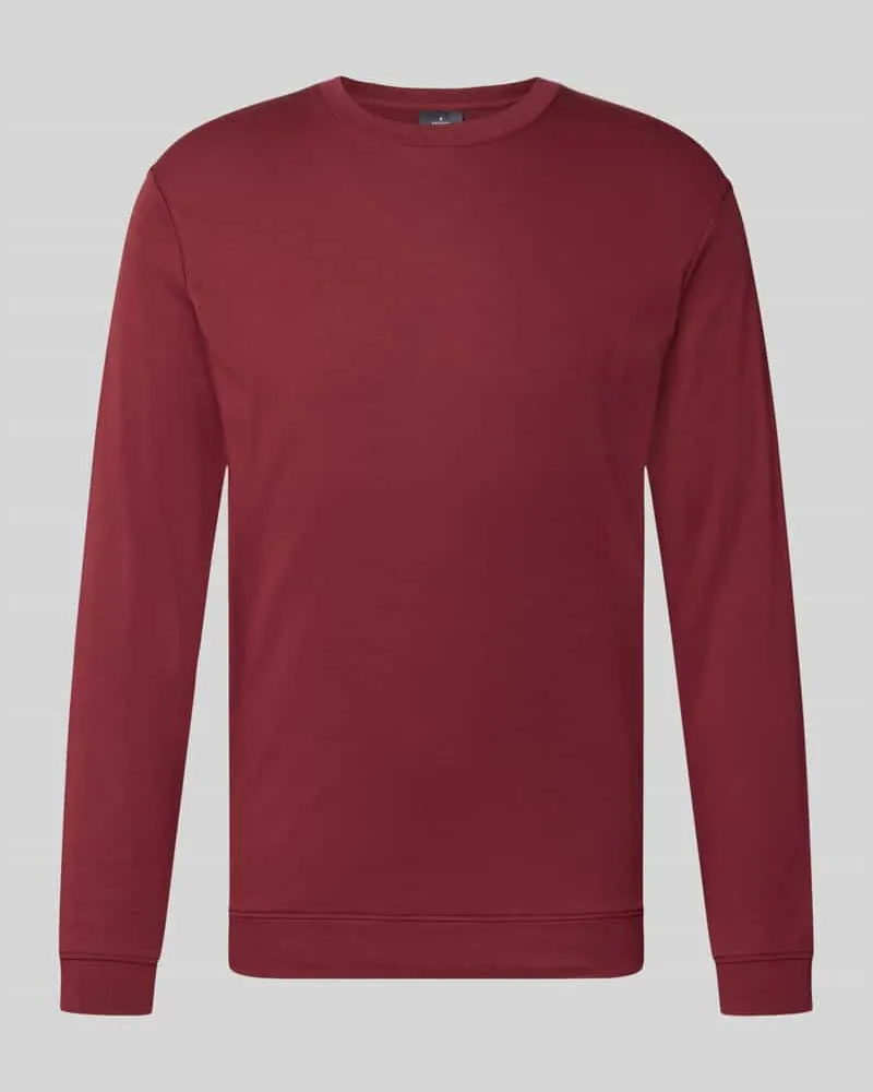 Ragman Regular Fit Longsleeve aus reiner Baumwolle Modell 'Pima Bordeaux