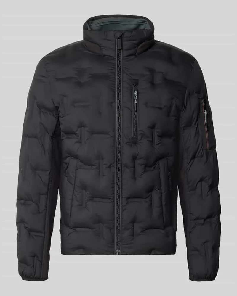 Tom Tailor Regular Fit Bomberjacke mit reflektierenden Details Black