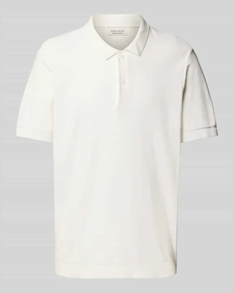 Casual Friday Relaxed Fit Poloshirt mit Strukturmuster Modell 'EDWARD 