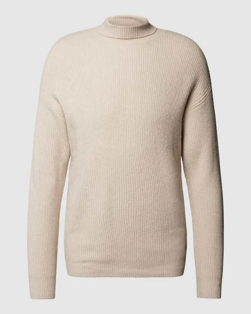 Drykorn Rollkragenpullover in Ripp-Optik 