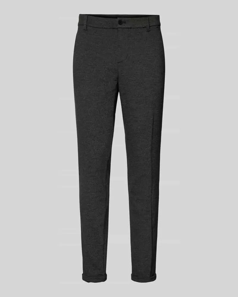 Tom Tailor Slim Fit Chino aus Jersey mit fixierten, gekrempelten Beinabschlüssen 