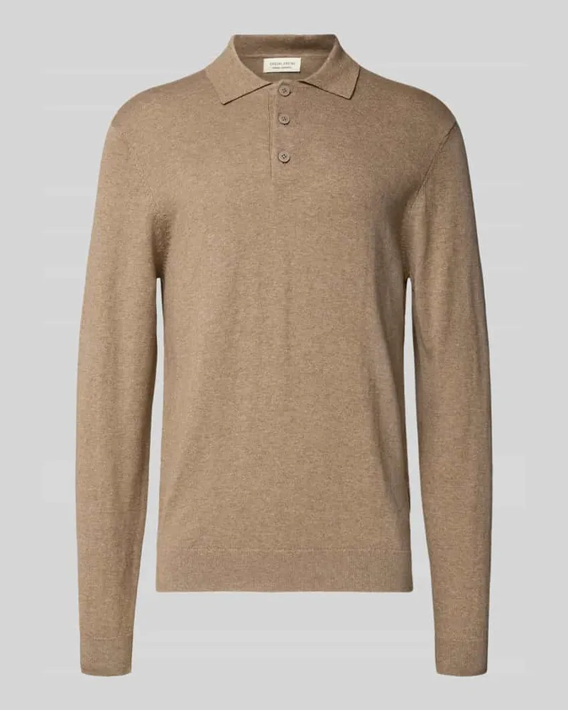 Casual Friday Strickpullover mit Kaschmir-Anteil und Polo-Kragen Modell 'FRODE 