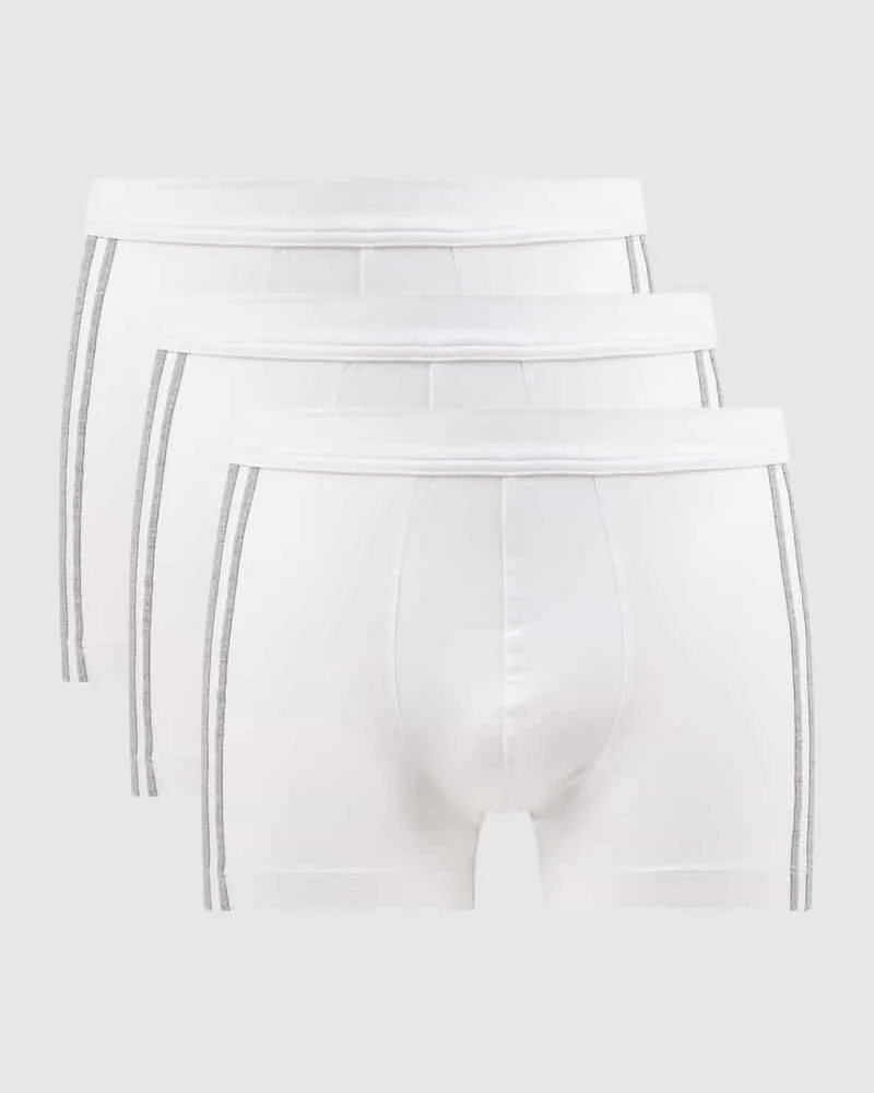 Schiesser Trunks mit Stretch-Anteil im 3er-Pack Weiss