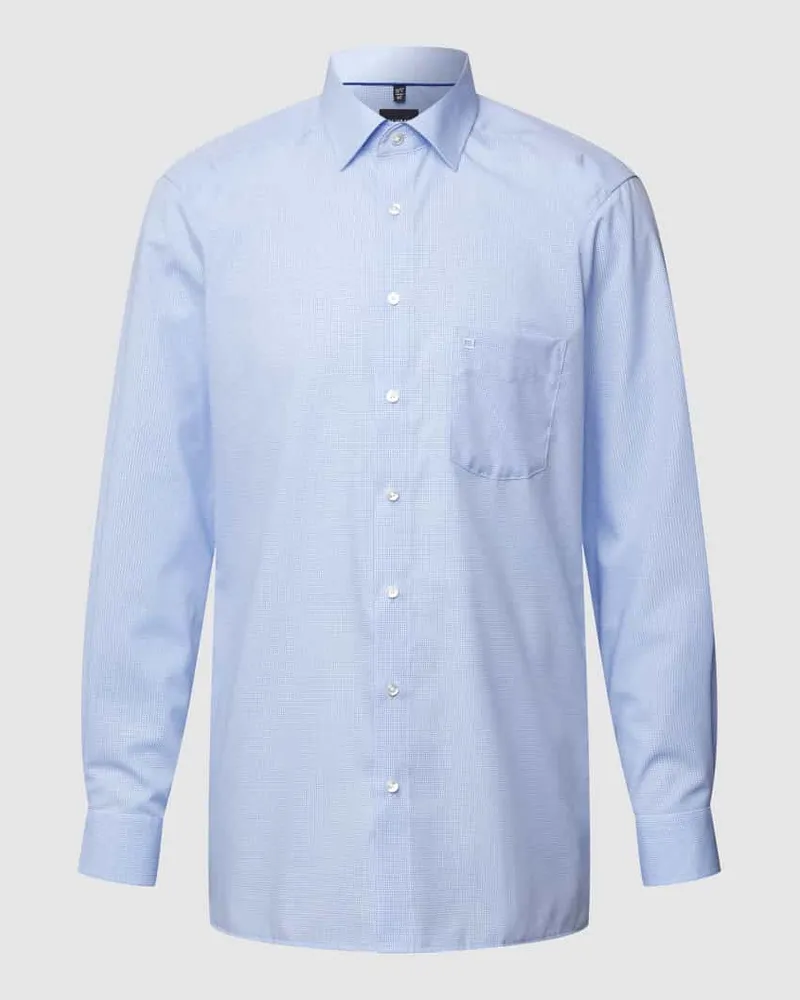 Olymp Modern Fit Businesshemd mit Kentkragen Bleu