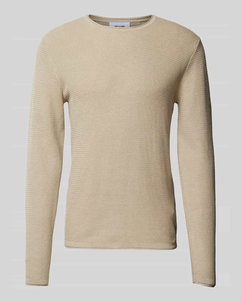 Only & Sons Strickpullover mit Rundhalsausschnitt Modell 'ERIC 
