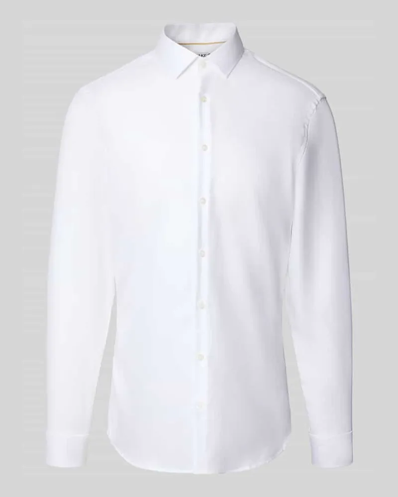 JAKE*S Super Slim Fit Business-Hemd mit Kentkragen 