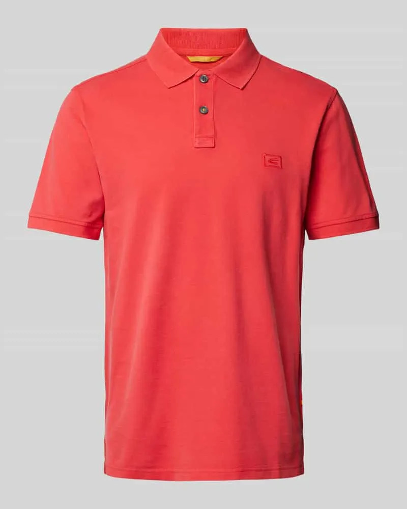 Camel Active Regular Fit Poloshirt mit Logo-Stitching Koralle